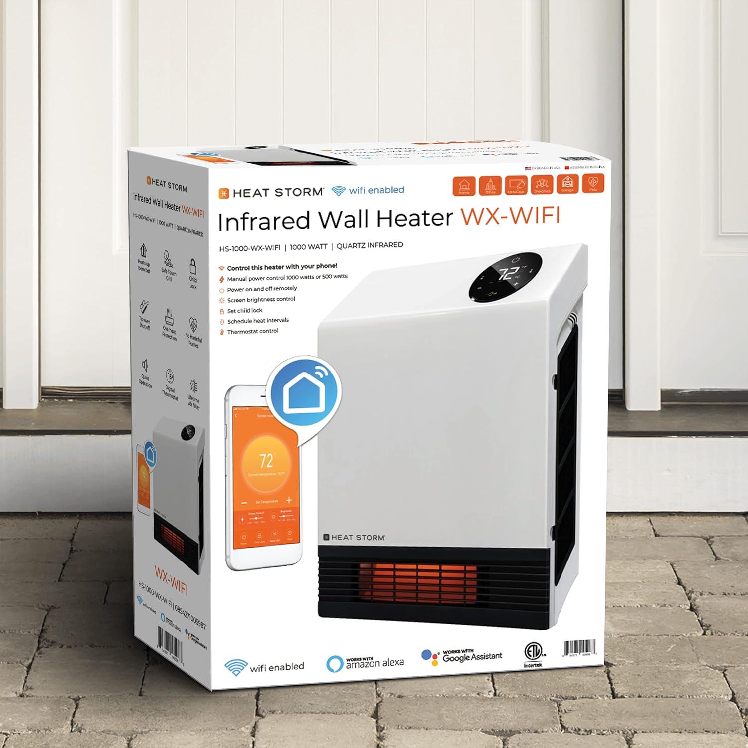 image:imageHeat Storm HS1000WXWIFI Infrared WiFi Heater 1000 WattWifi