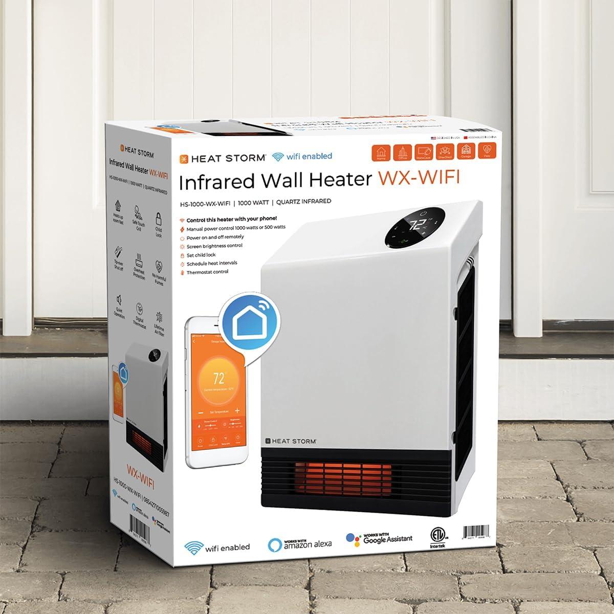 image:imageHeat Storm HS1000WXWIFI Infrared WiFi Heater 1000 WattWifi