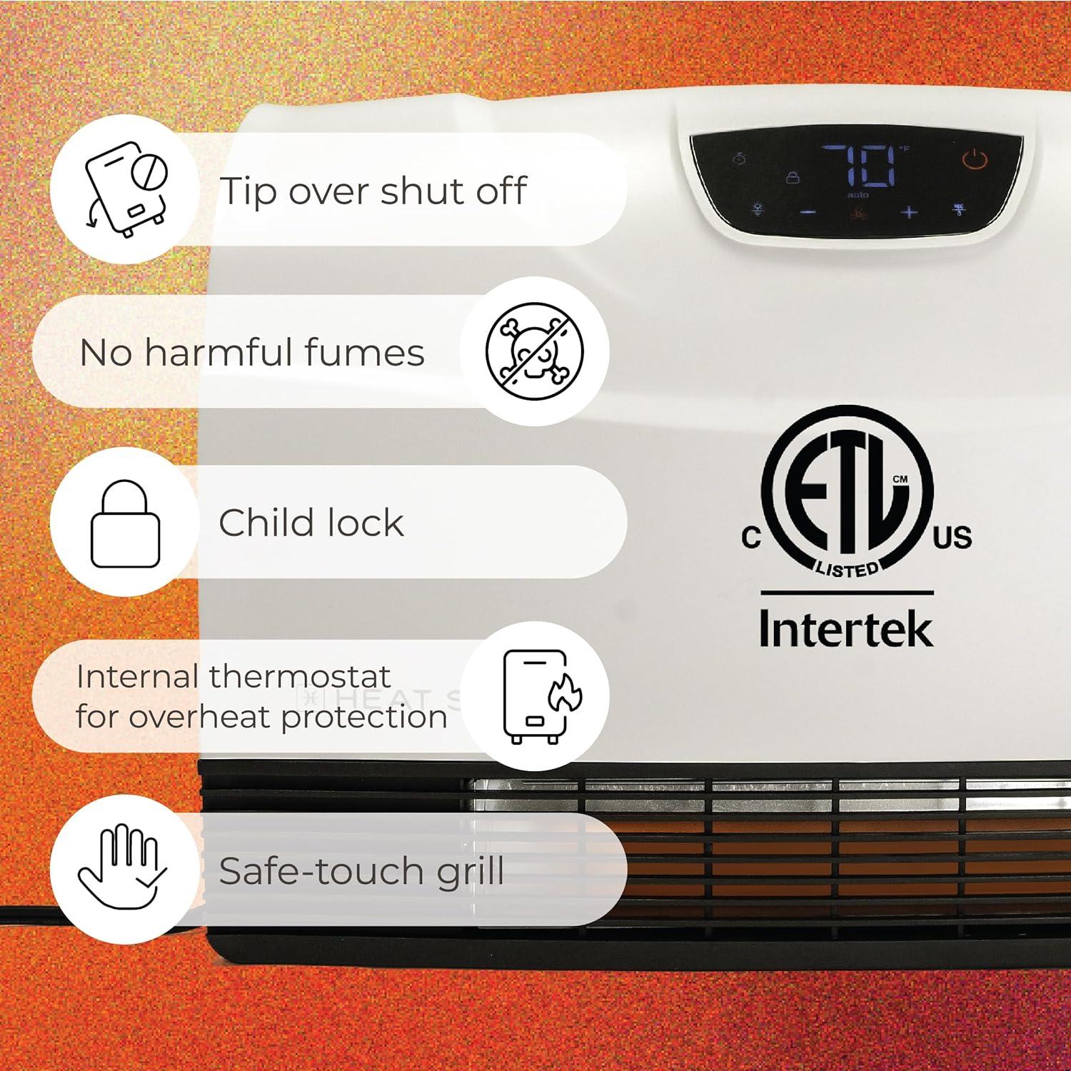image:imageHeat Storm HS1500PHXWIFI Infrared Heater Wifi Wall MountedWhite