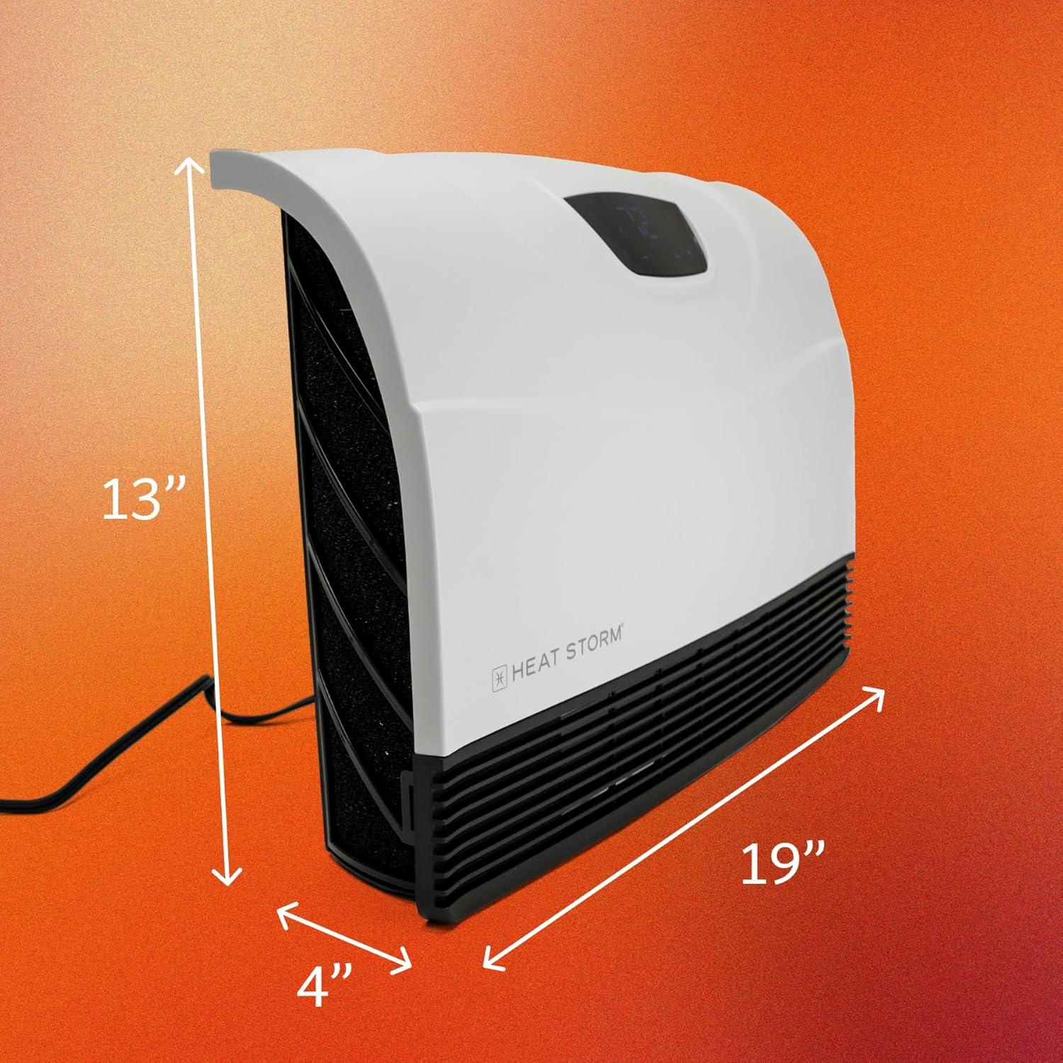 image:imageHeat Storm HS1500PHXWIFI Infrared Heater Wifi Wall MountedWhite
