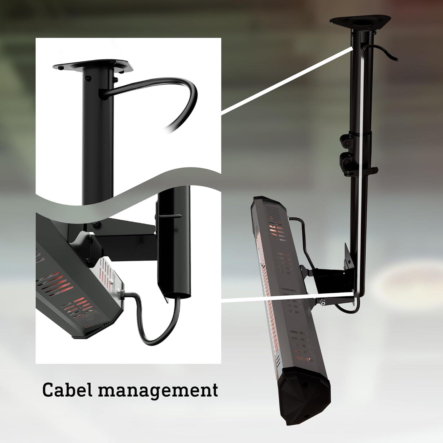 image:imageHeat Storm Tradesman 1500 Watt Infrared Heater Tripod Combo RemoteHeater Ceiling Mount