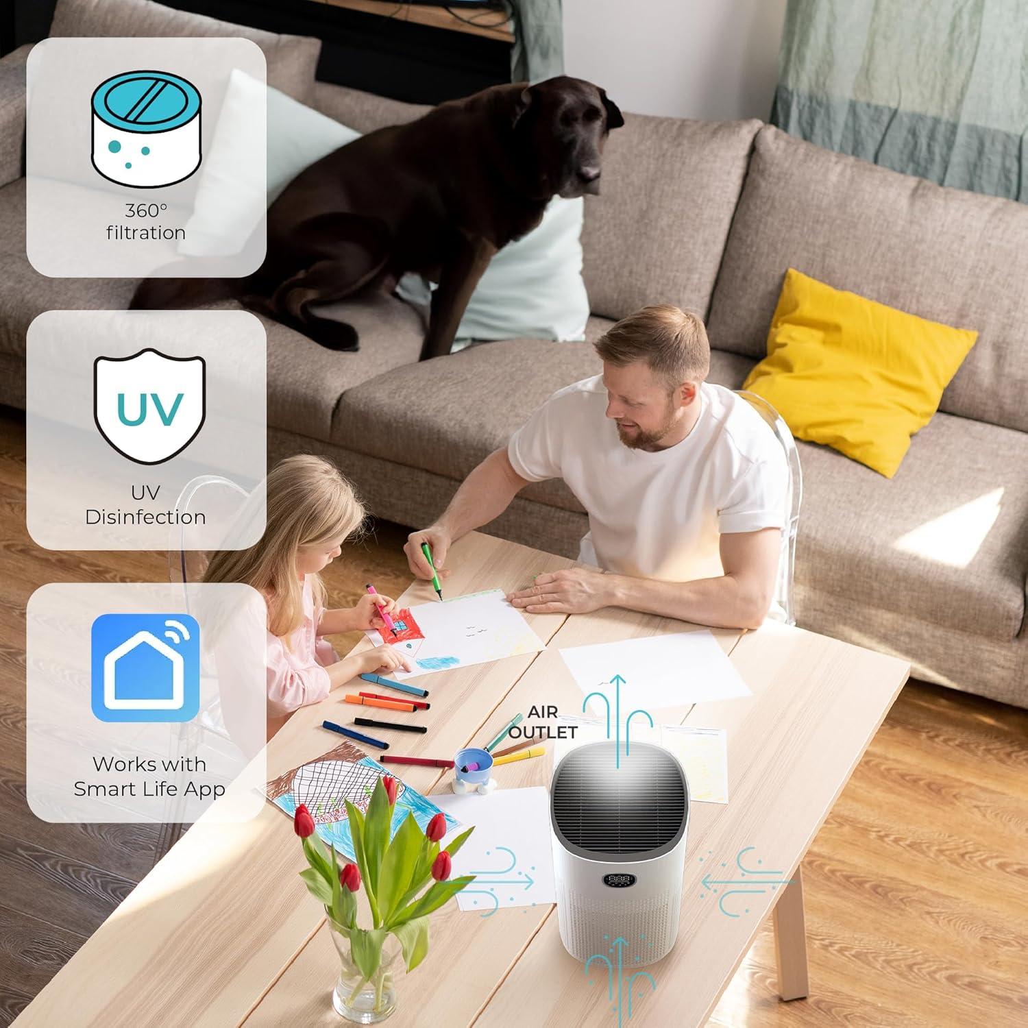 image:imageVP300WI Wifi enabled HEPA Air Purifier 667 sq ft PM25 Sensor