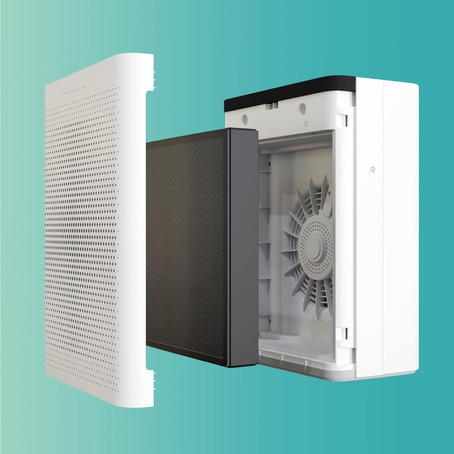 image:imageVerapure VP120WI Wifi enabled Air Purifier 260 sq ft Air Quality Indicator PM25 Sensor