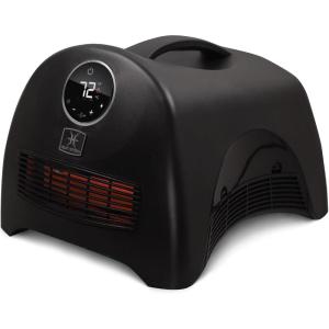 Heat Storm Mojave Indoor Ultra Lightweight Portable Infrared Space Heater – 1500 Watts – Built in Thermostat & Overheat Sensor – Remote Control(Sahara Black)