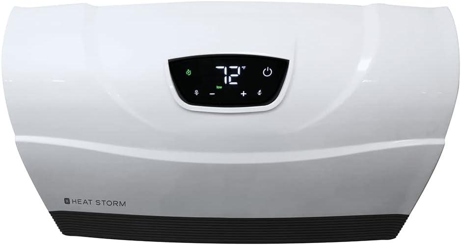 image:imageHeat Storm Phoenix HS1500PHX Infrared Space Heater with Attachable Feet Remote Control Energy Efficient7501500 Watts Gray Floor or WallWhite