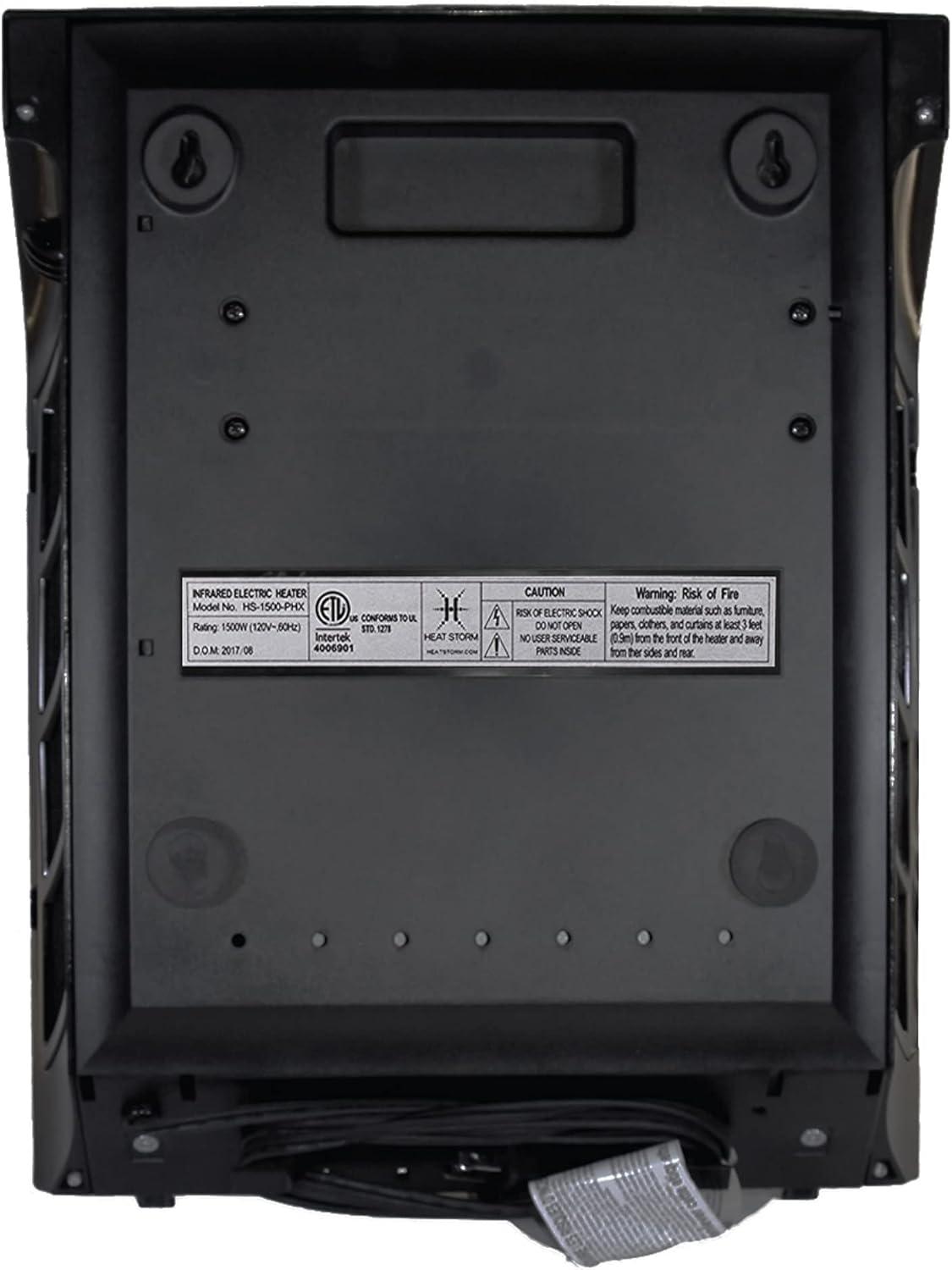 image:imageHeat Storm Wall Gray HS1000WX Deluxe Indoor Infrared Space Saving1000 WattsRemote ControlHome amp Office HeaterSafe to Touch Grill 13x4x17Gray