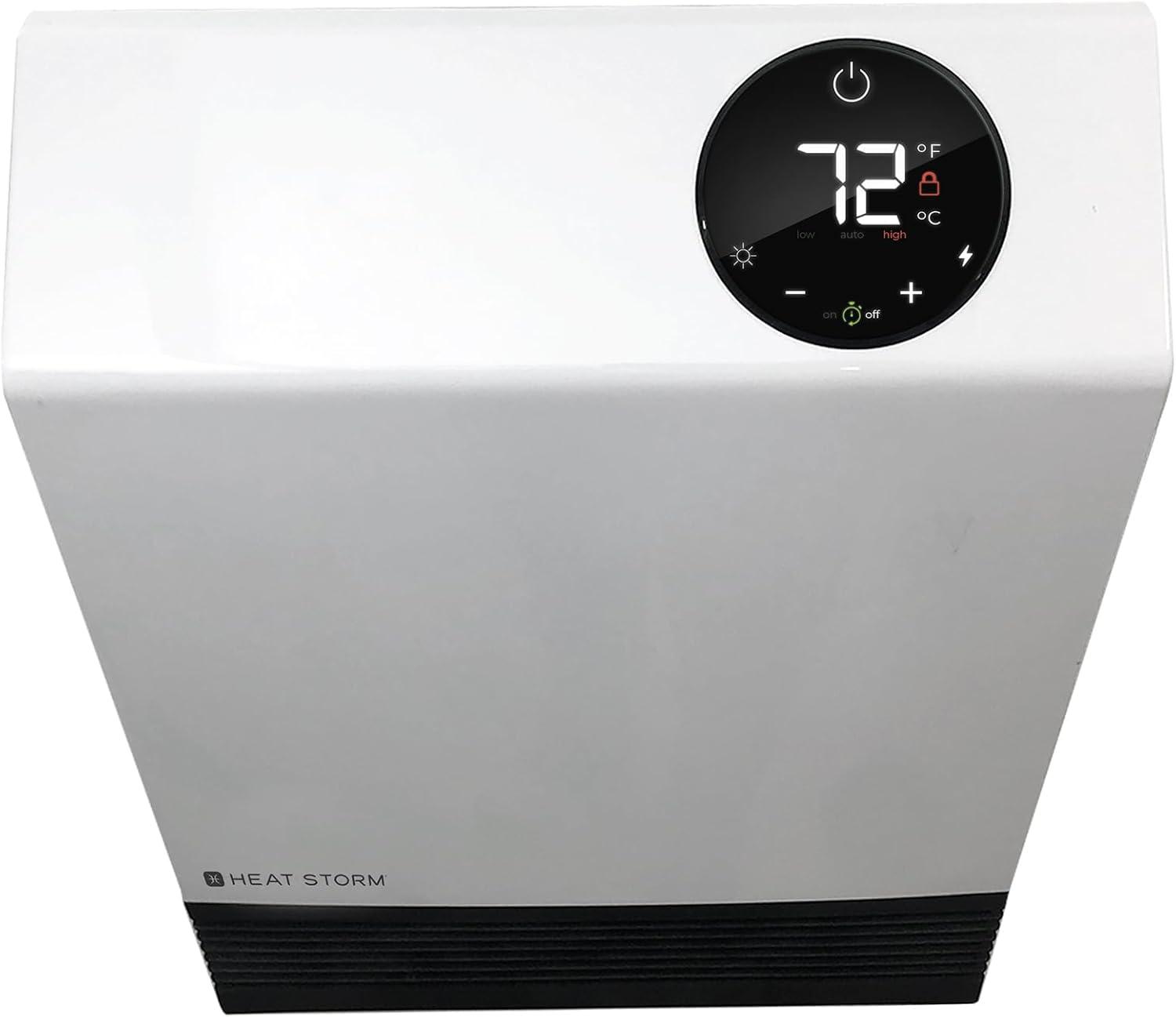 image:imageHeat Storm Wall Gray HS1000WX Deluxe Indoor Infrared Space Saving1000 WattsRemote ControlHome amp Office HeaterSafe to Touch Grill 13x4x17White